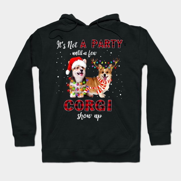 It's Not A Party With A Jew Corgi Show Up Funny Gift Hoodie by kimmygoderteart